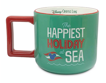 Disney Cruise Line Christmas The Happiest Holiday at Sea Coffee Mug New