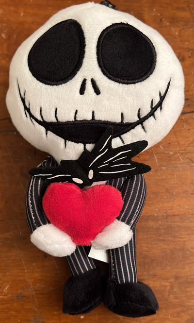 Disney Nightmare Before Christmas Jack Love Clip On Keychain Plush New With Tag