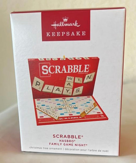 Hallmark 2022 Hasbro Scrabble Family Game Night Christmas Ornament New With Box
