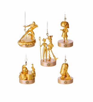 Disney Walt Disney World 50th Fab 50 Hollywood Christmas Ornament Set New Box