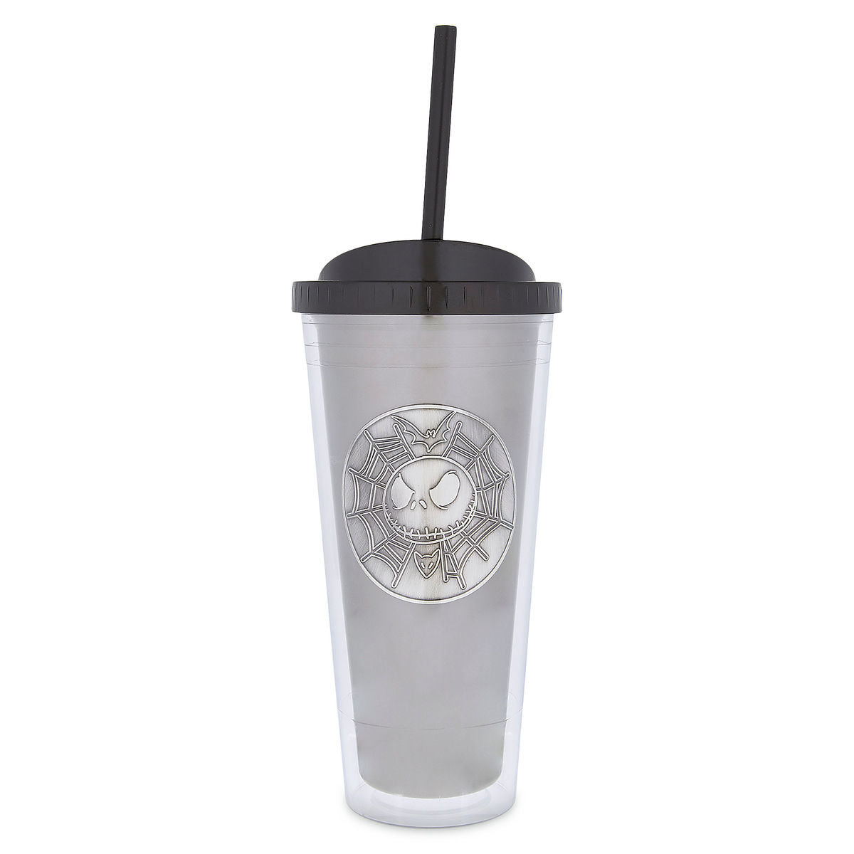 Disney Parks Jack Skellington Double Wall Tumbler with Straw Jack is Back New