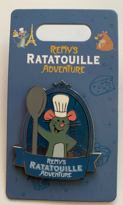 Disney Parks Remy's Ratatouille Adventure Logo Pin New with Card