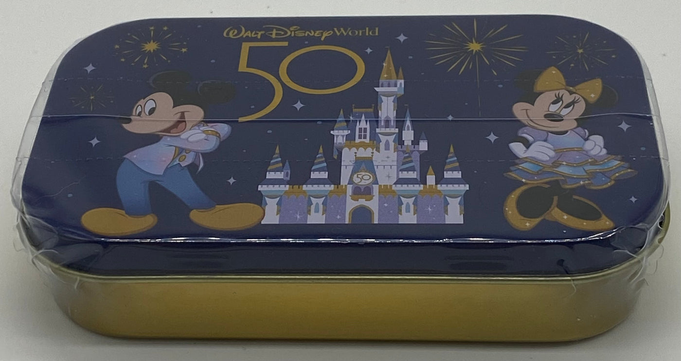 Disney Parks WDW 50th Anniversary Mickey and Friends Peppermints New Sealed Tin