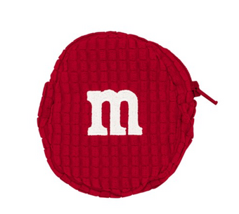 M&M's World Red Logo Coin Purse Plush New with Tags
