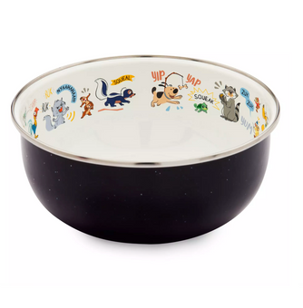 Disney Parks Critter Chaos Collection Meeko Pluto Pascal Enamel Serving Bowl New