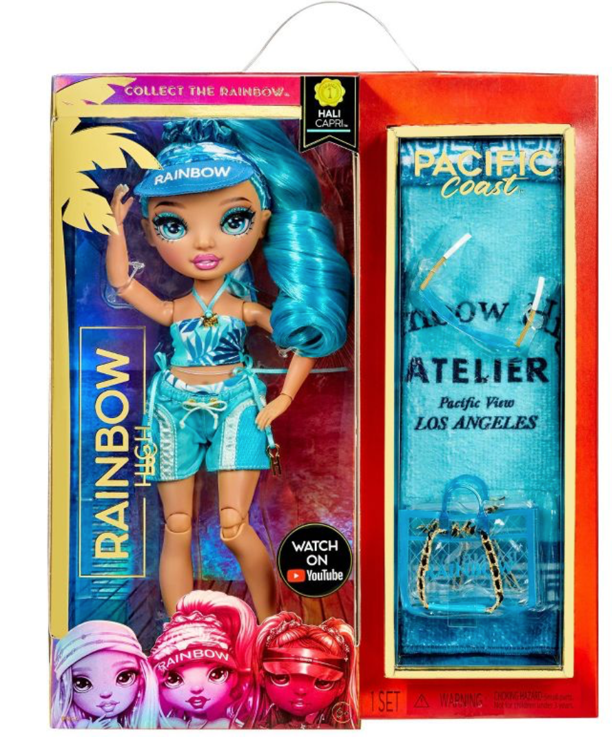 Rainbow High Pacific Coast Hali Capri Fashion Doll Toy New With Box