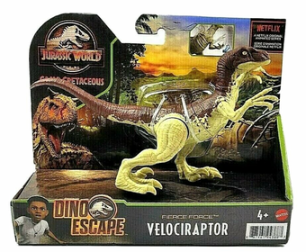 Jurassic World Camp Cretaceous Fierce Force Dino Escape Velociraptor Figure New