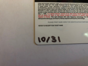 Disney Parks 2019 Mickey 1 Not So Scary Halloween Party 10/31 Ticket Sold Out