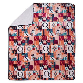 Disney Parks ABC Fleece Throw Blanket New with Tags