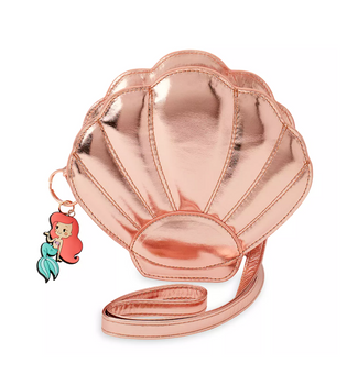 Disney Ariel The Little Mermaid Metallic Rose Gold Shell Fashion Bag New w Tag