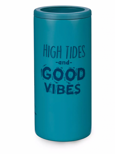 Disney Stitch High Tides and Good Vibes Stainless Steel Can Holder New