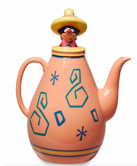 Disney Alice in Wonderland Mad Tea Party Teapot Figural Lid With Dormouse New