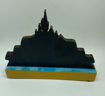 Disney Mickey and Minnie Skating Holiday Cheer Wood Christmas Sign Light Up New