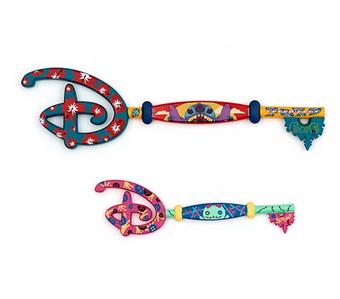 Disney Store Stitch and Scrump Key Set New with Box