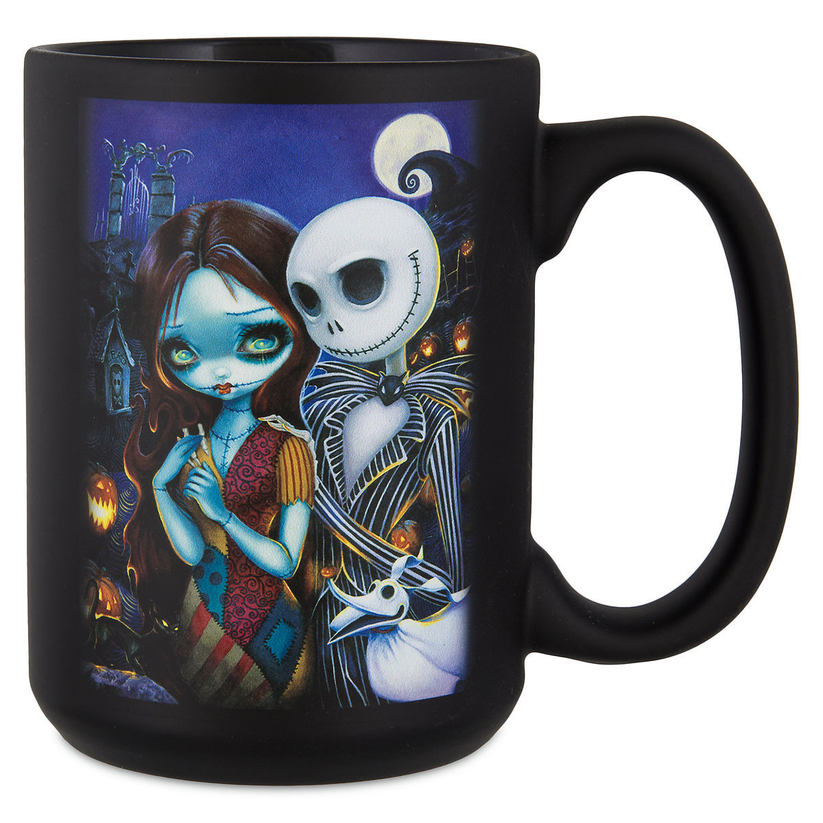 Disney Parks Wonderground Gallery Jack and Sally Becket Griffith Coffee Mug New