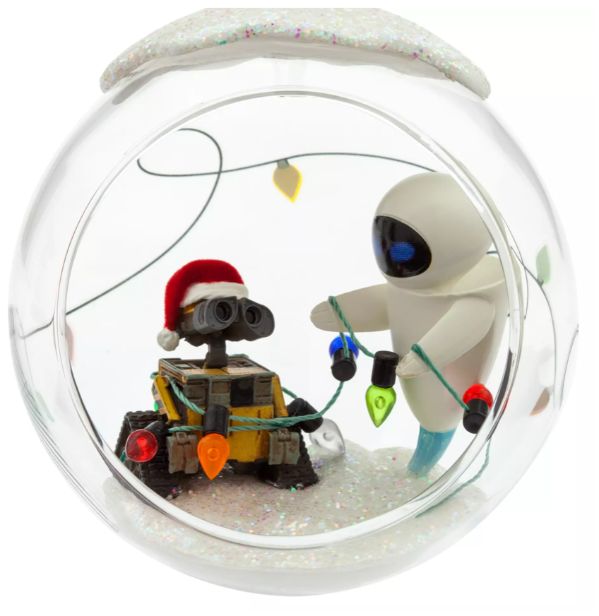 Disney Sketchbook WALL•E and E.V.E. Dome Christmas Ornament New With Tag