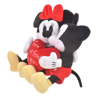 Disney Store Japan Mickey Minnie From my Heart to You Valentine Plush New Tags