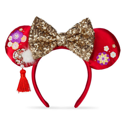 Disney 2022 New Year Lunar Minnie Ear Headband New with Tag