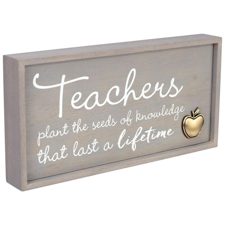 teachers plant the seeds of knowledge that last a lifetime Hallmark Teachers Plant the Seeds Framed Quote Sign New – I Love Characters