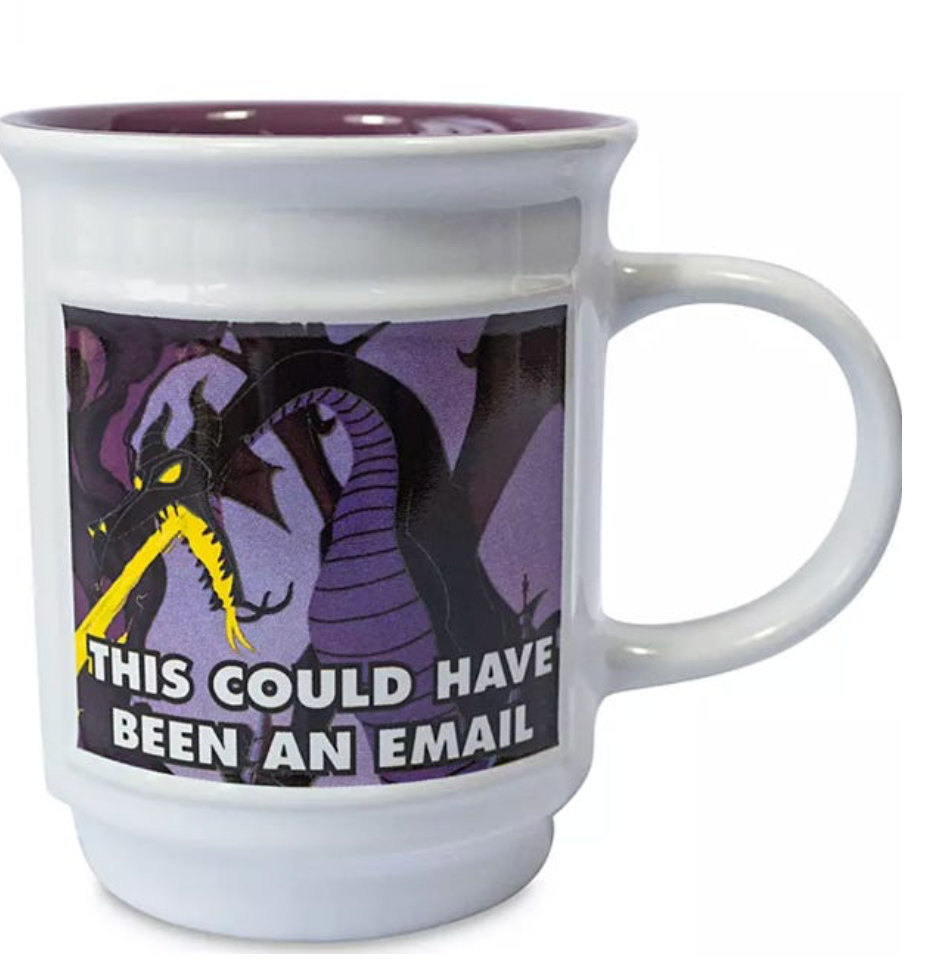 Disney Villains Sleeping Beauty Maleficent Dragon Meme Coffee Mug New