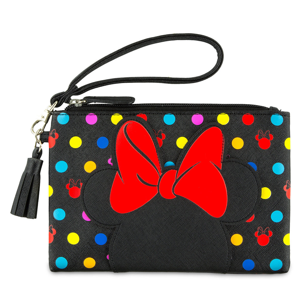 Disney Boutique Minnie Mouse Polka Dot Wristlet New with Tags