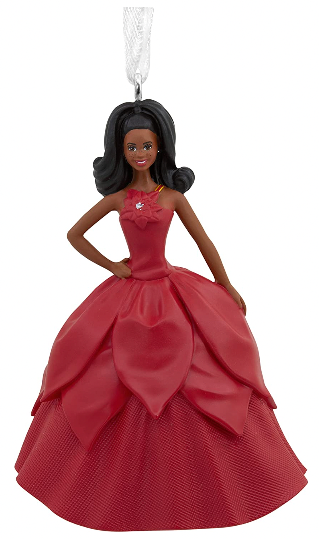 Hallmark Mattel Holiday Black Barbie 2022 Christmas Ornament New with Box