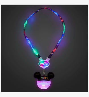 Disney Parks 2020 Walt Disney World Light-Up Lanyard New with Tag