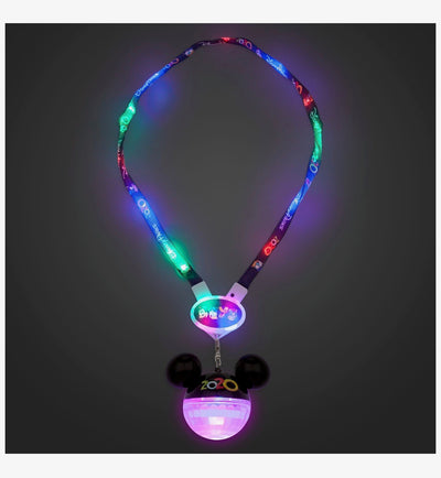 Disney Parks 2020 Walt Disney World Light-Up Lanyard New with Tag