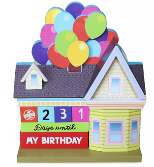 Disney Up Carl Fredricksen House Countdown Block Calendar New with Box
