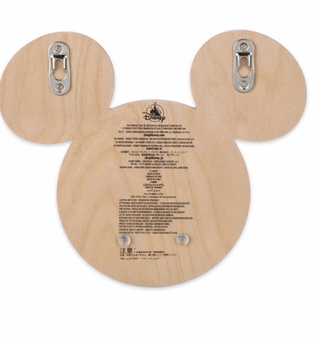 Disney Tails Mickey Icon Wood Pet Leash Holder New