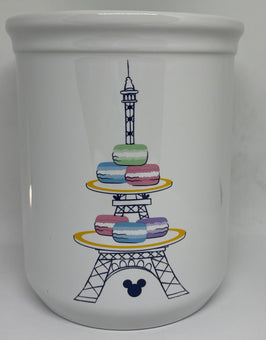 Disney Parks Epcot France Mickey Icon Sweet Macaroons Utensils Holder New