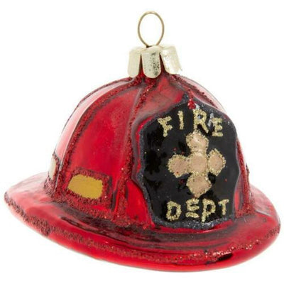 Robert Stanley Firefighter Helmet Glass Christmas Ornament New with Tag