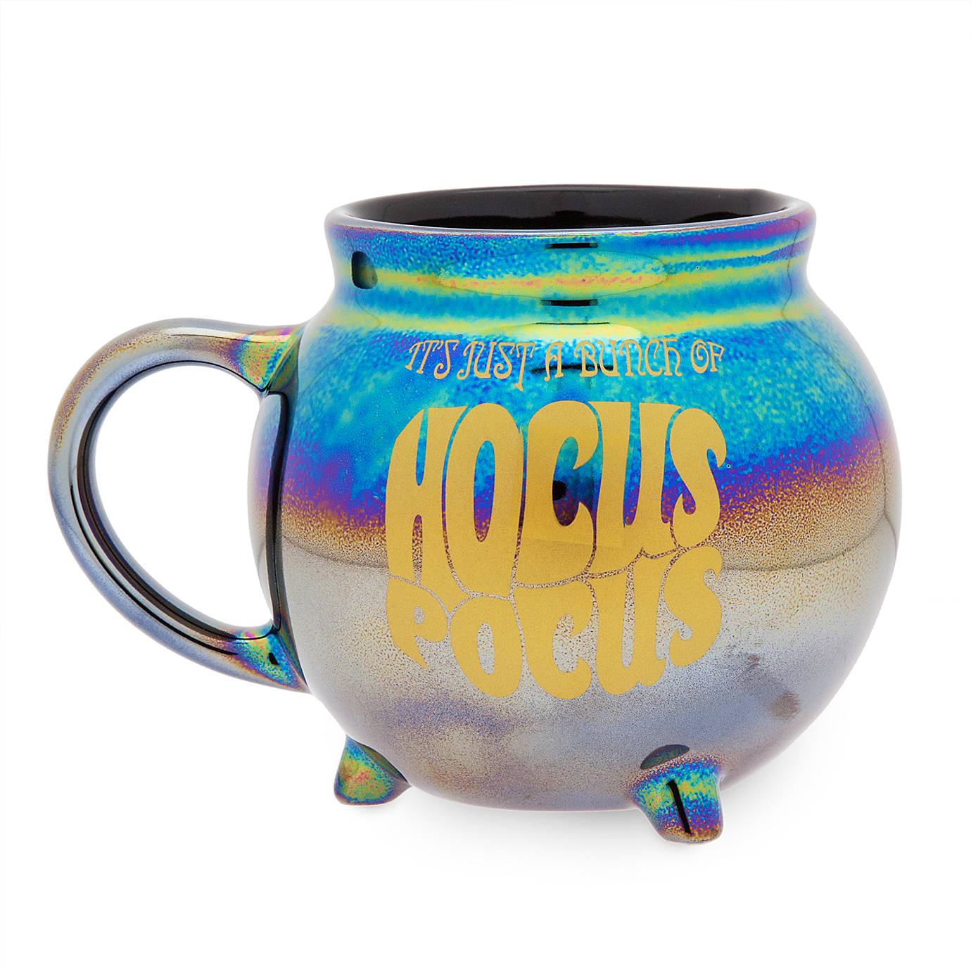 Disney Hocus Pocus Iridescent Cauldron Shaped Mug and Spoon Set New