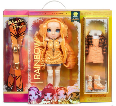 Rainbow High Winter Break Poppy Rowan Fashion Doll Toy New With Box