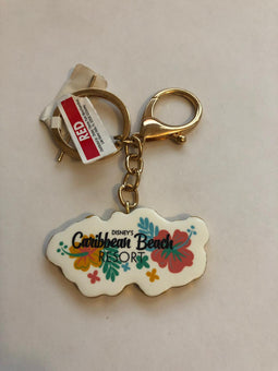 Disney Parks Caribbean Beach Resort Keychain New with Tag