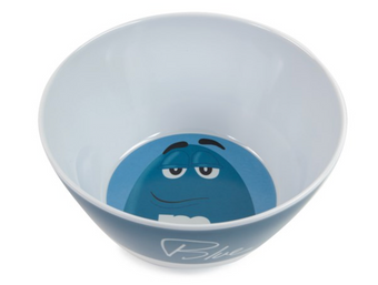 M&M's World Blue Character Bowl Big Face New