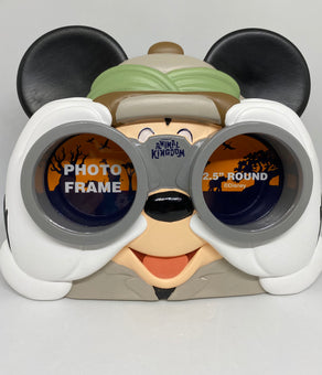 Disney Parks Animal Kingdom Mickey Safari Explorer Round Photo Frame New