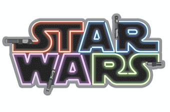 Disney Parks Star Wars Lightsaber Logo Her Universe Limited Release Pin New Card