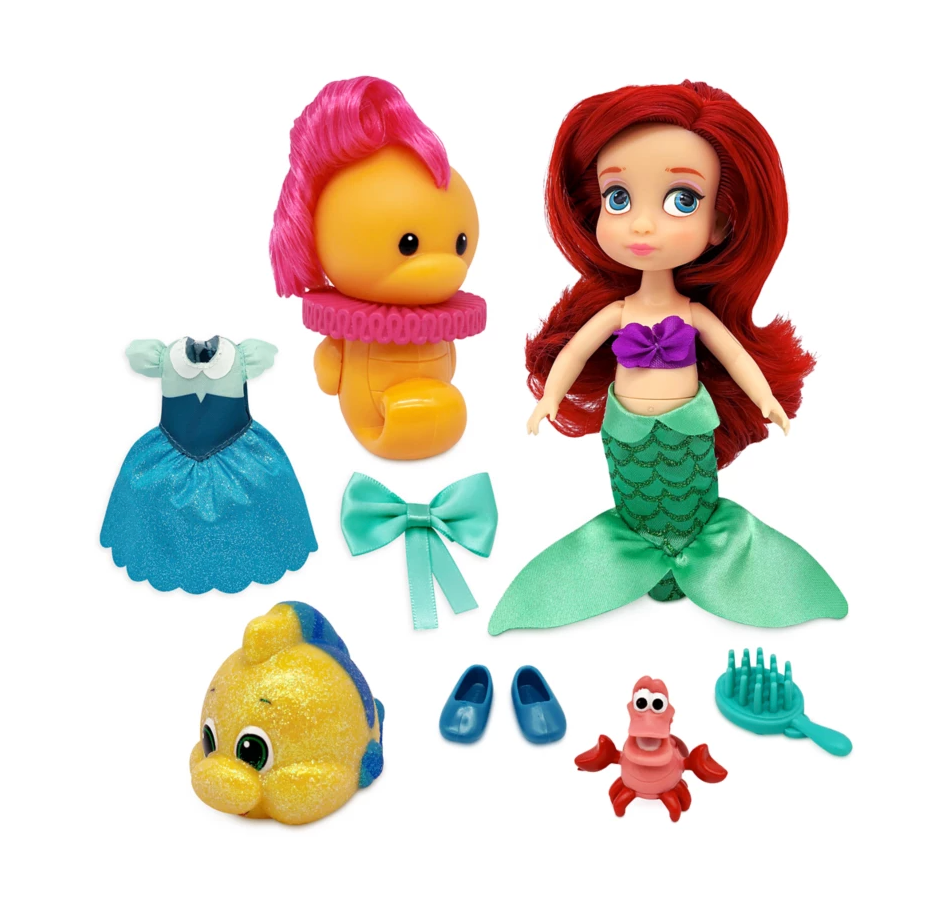 Disney The Little Mermaid Ariel Animators Mini Doll Play Set New with Case