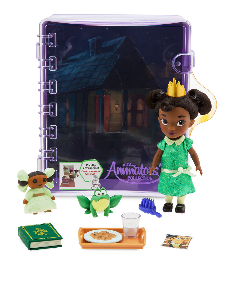 Disney Animators Collection Tiana Mini Doll Play Set New with Box I Love Characters