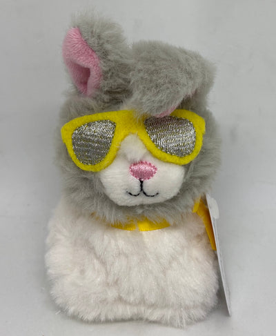 Hallmark Easter Bunny with Sunglasses Zip A Long Plush New with Tag