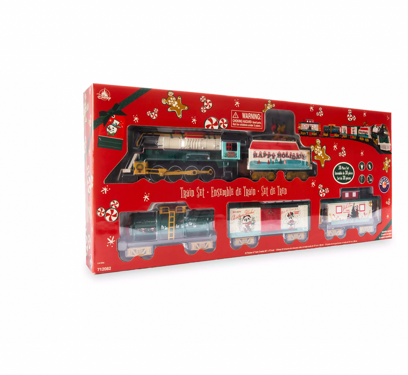 Disney Parks Mickey and Friends 2022 Holiday Train Set by Lionel New with Box