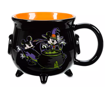 Disney Parks Halloween Mickey Minnie Brewing Up a Terrorific Time Cauldron Mug