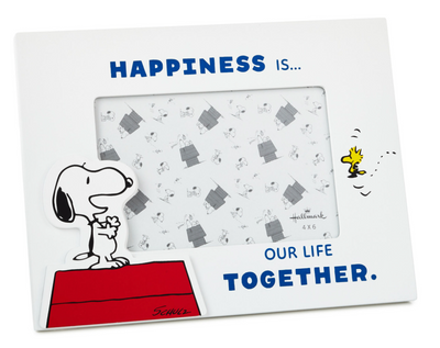 Hallmark Peanuts Snoopy and Woodstock Happiness Picture Frame 4x6 New