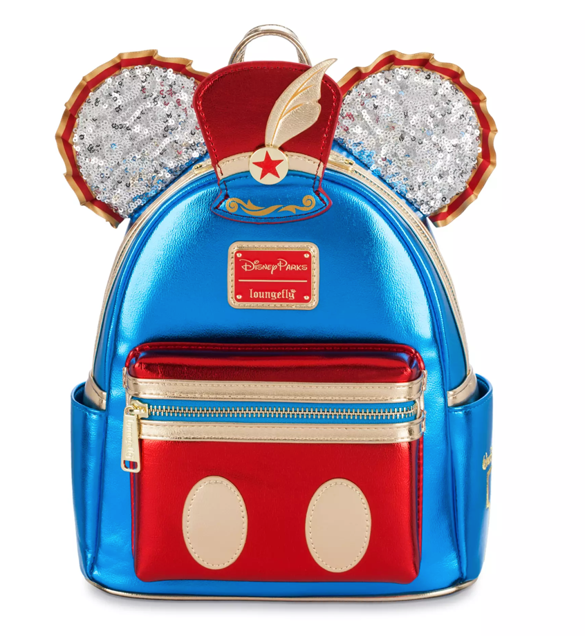 Disney Mickey Main Attraction Ear Loungefly Mini Backpackd Dumbo Flying New
