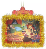 Disney Parks Santa Mickey and Friends Paper Christmas Ornament New with Tag