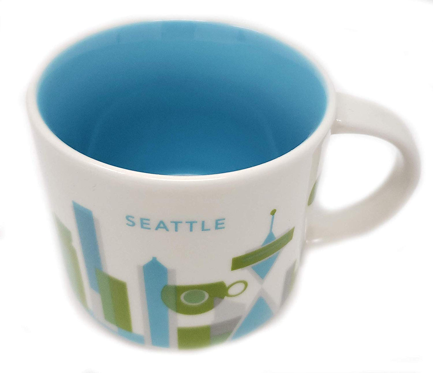 Starbucks You Are Here Seattle Washington Ceramic Coffee Mug New with Box
