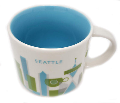 Starbucks You Are Here Seattle Washington Ceramic Coffee Mug New with Box