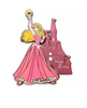 Disney Parks Princess Sleeping Beauty Aurora with Castle Pin New with Card