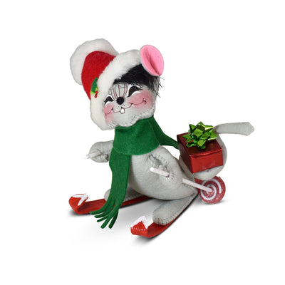 Annalee Dolls 2021 Christmas 6in Ski Mouse Plush New with Tag